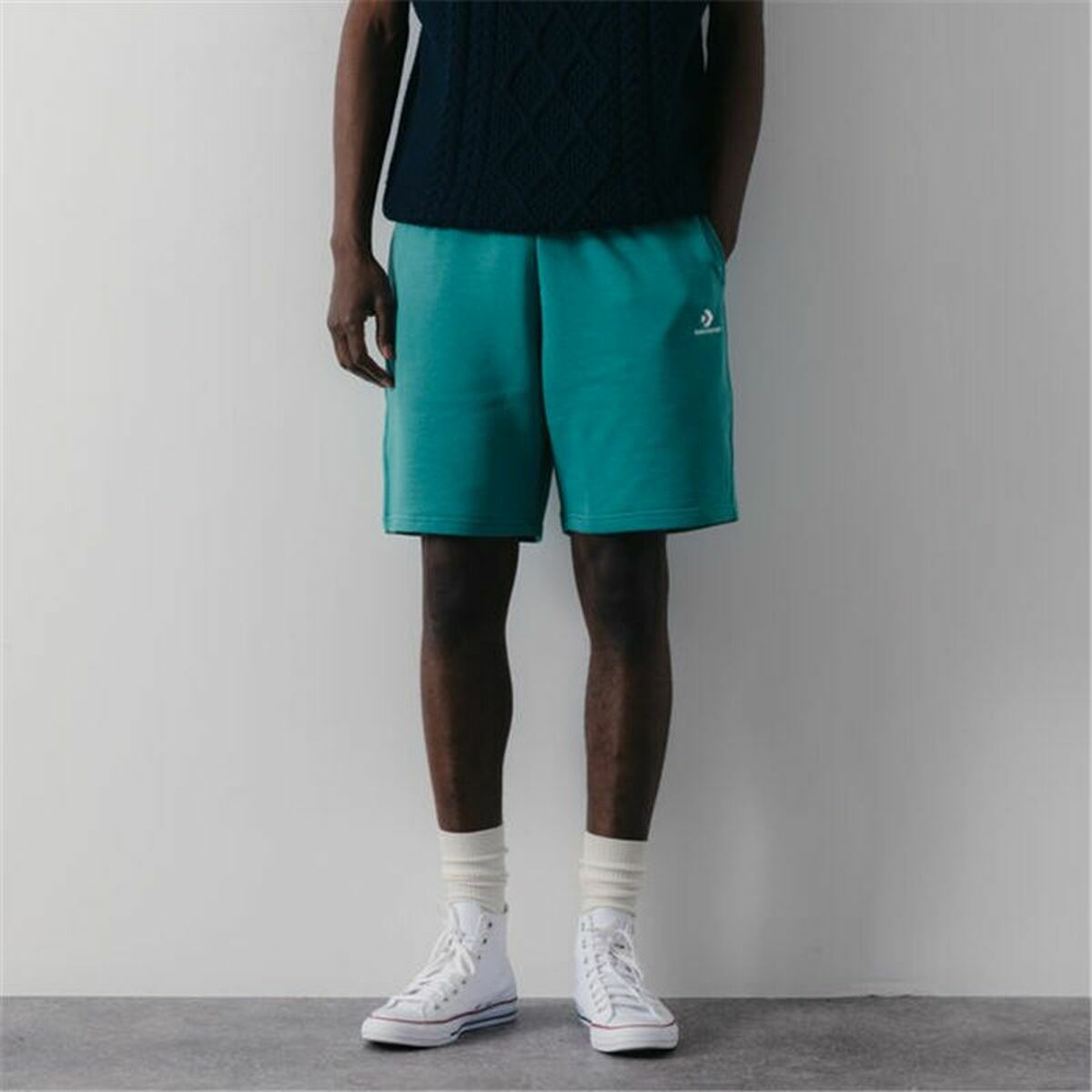 Men’s Sports Shorts Converse Classic Fit Wearers Left Star Green