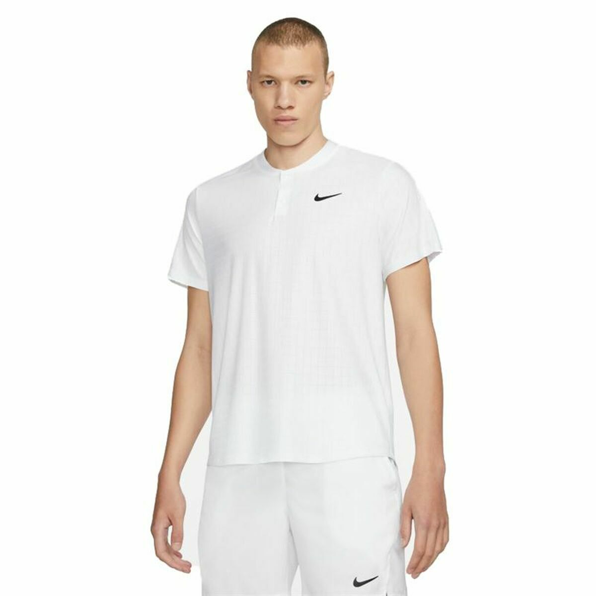 Men’s Short Sleeve Polo Shirt Nike Court Dri-Fit Advantage White Men’s Short Sleeve Polo Shirt Nike Court Dri-Fit Advantage White