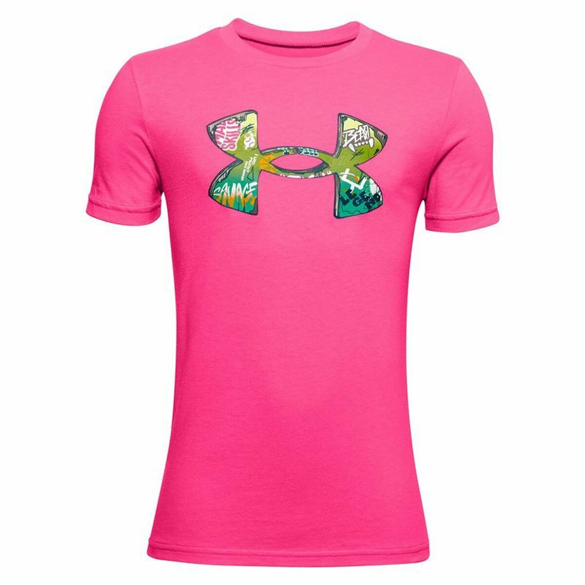 Child’s Short Sleeve T-Shirt Under Armour UA Tech Pink