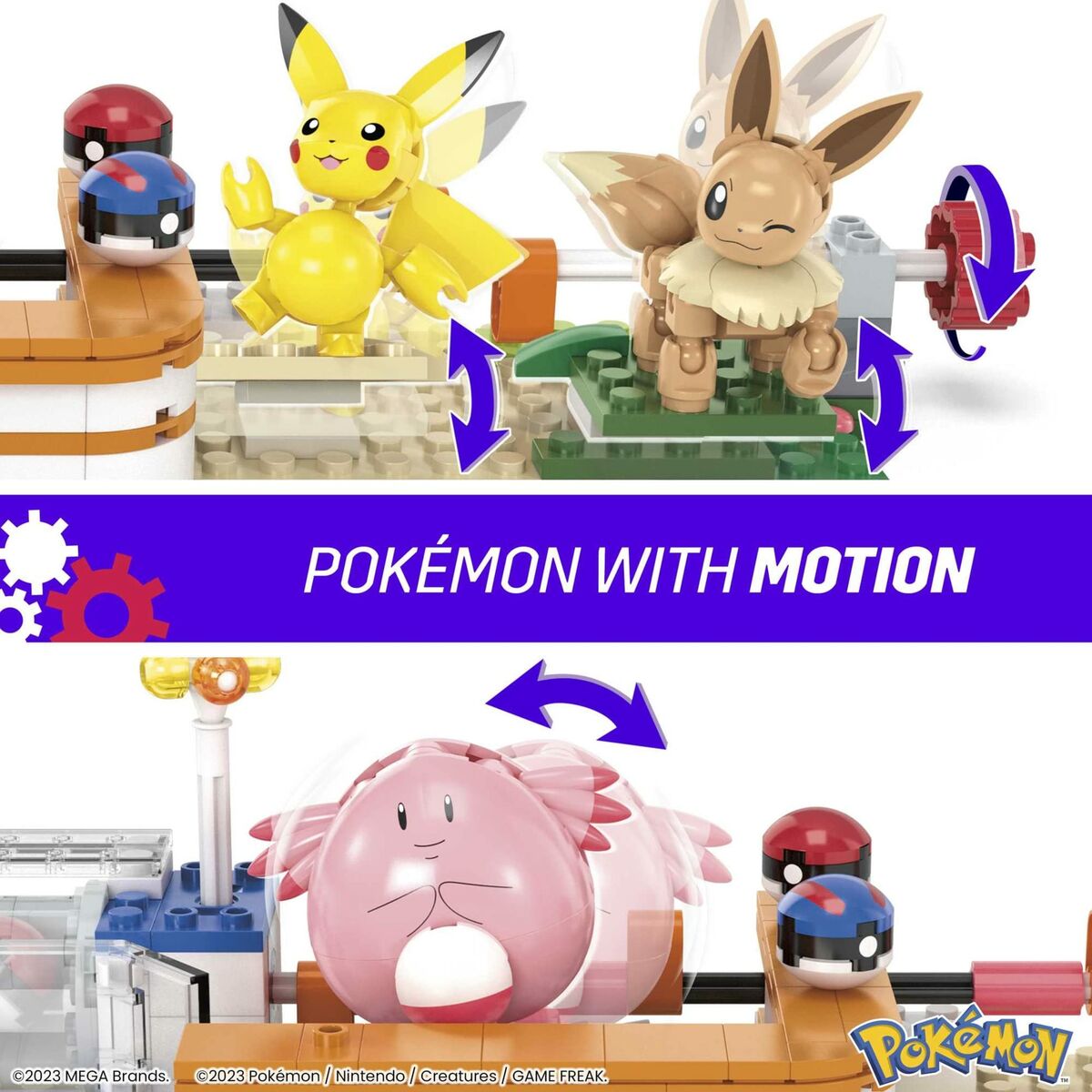 Construction kit Pokémon Mega Construx – Forest Pokémon Center 648 Pieces