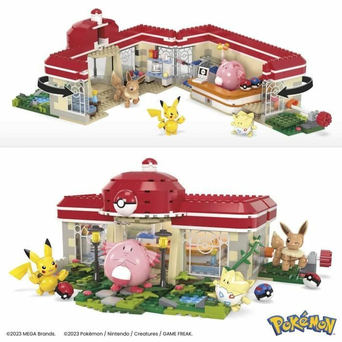Construction kit Pokémon Mega Construx – Forest Pokémon Center 648 Pieces