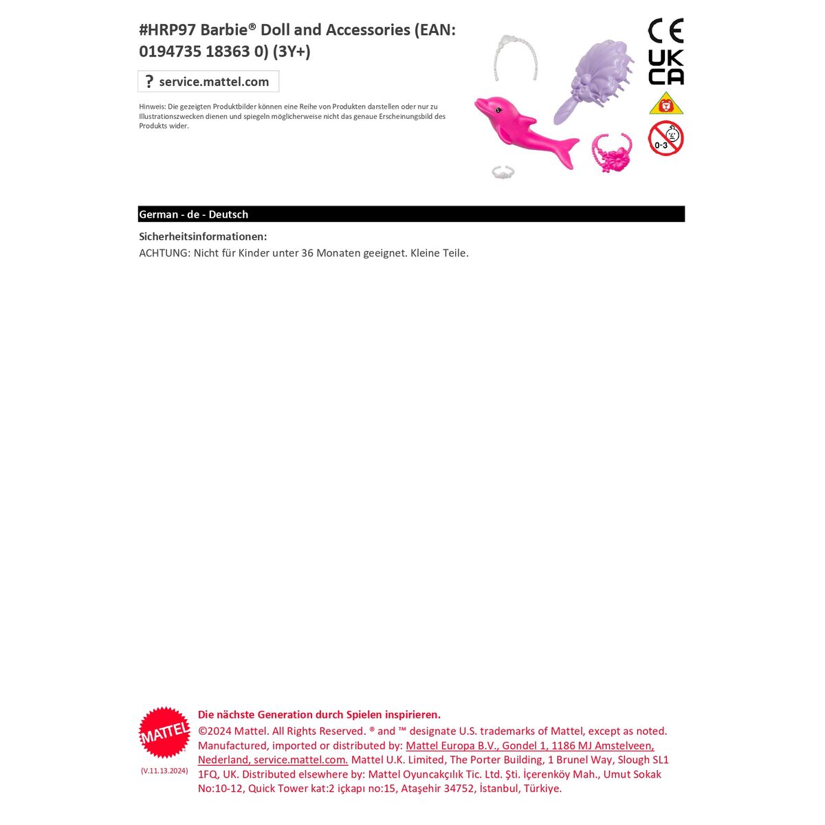 Doll Barbie Malib  Articulated Mermaid