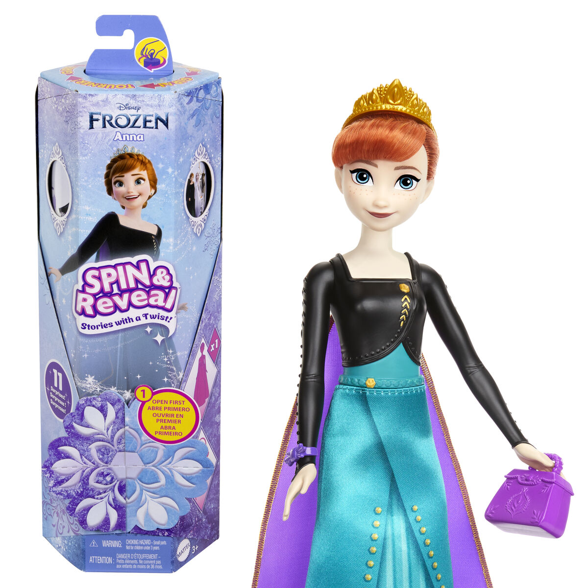 Doll Frozen Anna Spin And Reveal