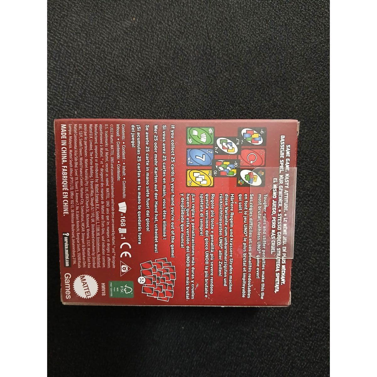 Card Game Mattel Show Em No Mercy