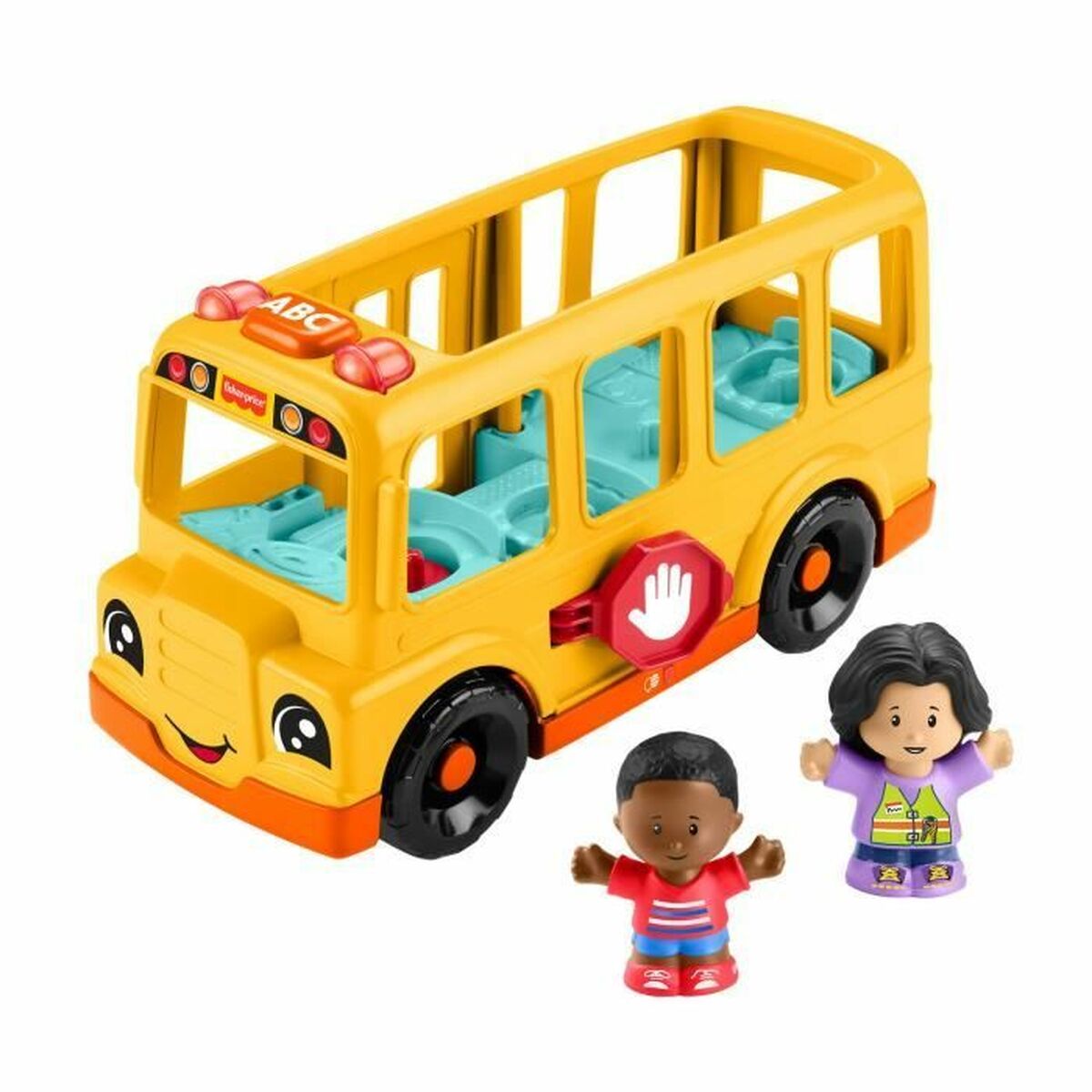 Action Figure Fisher-Price Little People-El autobs escolar-Vehculo de empuje musical HYT03