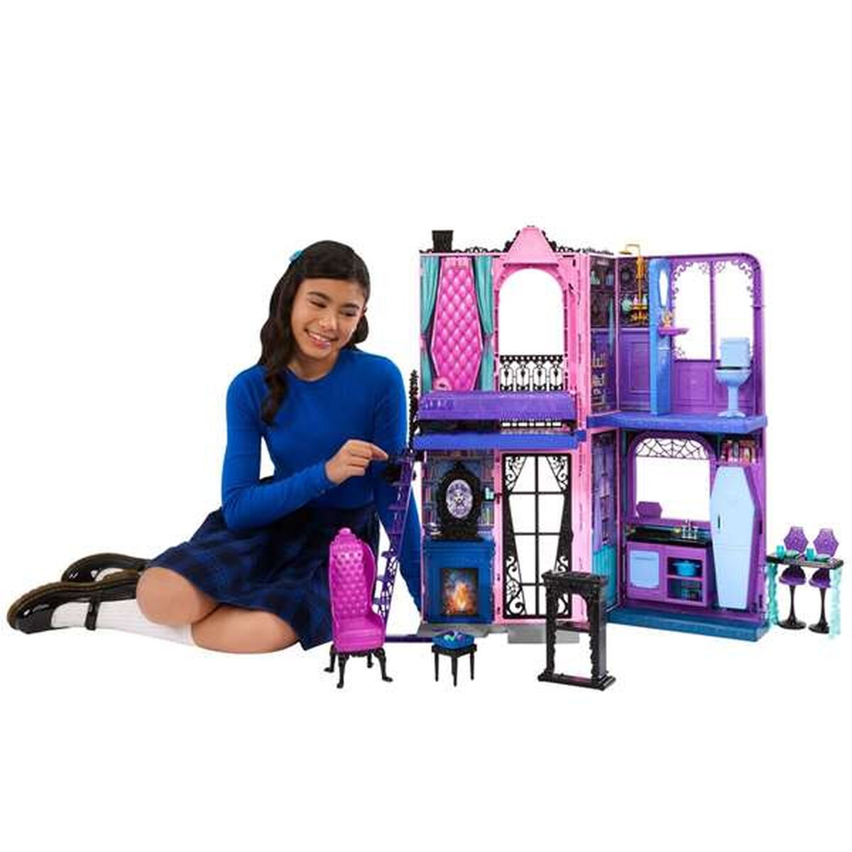 Doll’s House Mattel Multicolour 27 Pieces 4 Pieces