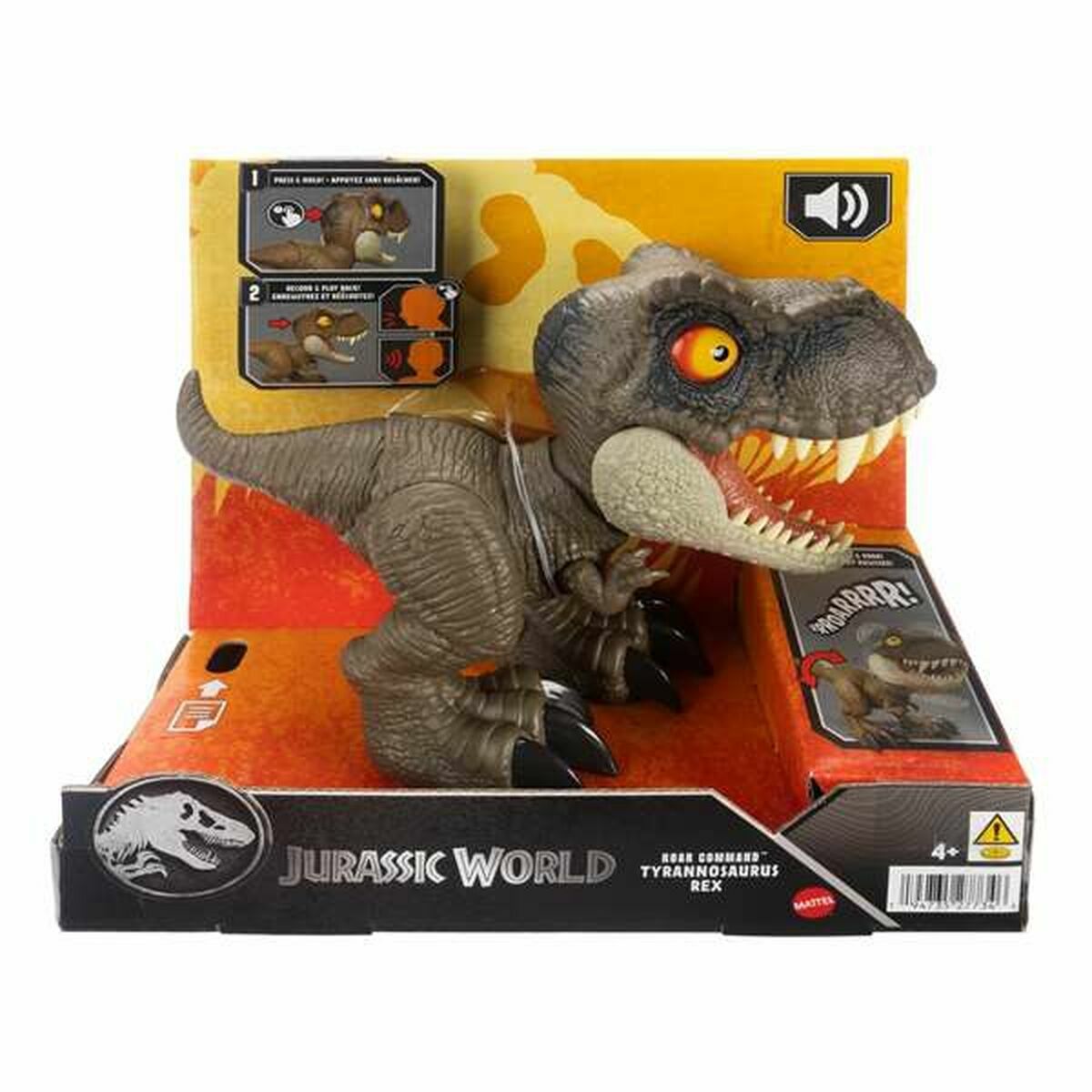 Dinosaur Mattel Jurassic World Roar Command T-Rex 21,59 x 22,23 x 10,16 cm
