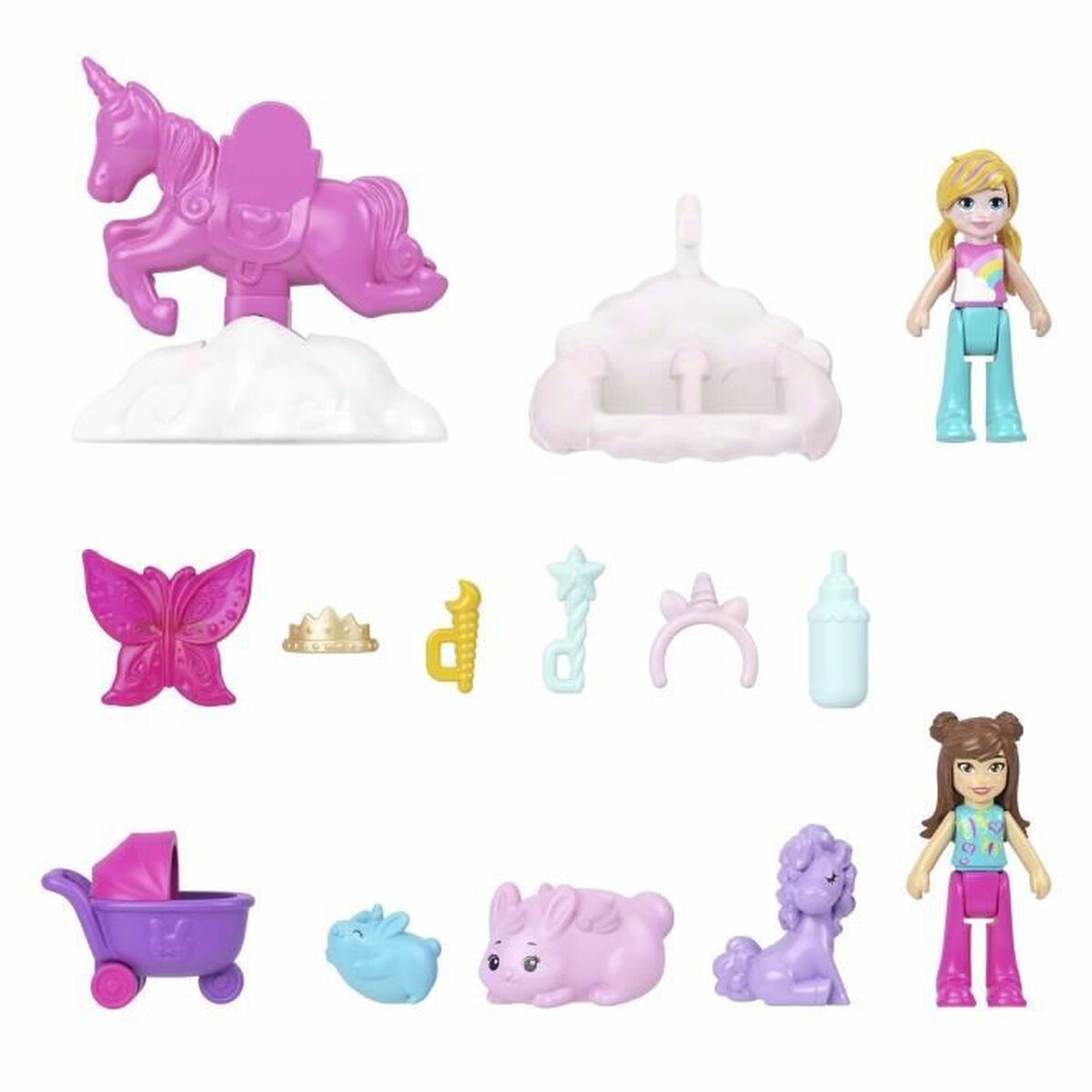 Playset Polly Pocket 16 Pieces Playset Polly Pocket 16 Pieces