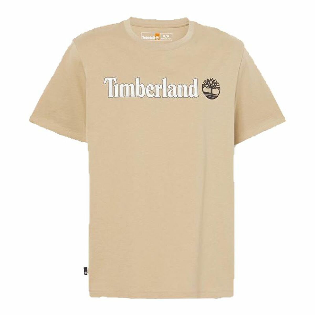 Men’s Short Sleeve T-Shirt Timberland Kennebec River Linear Logo Light brown Men’s Short Sleeve T-Shirt Timberland Kennebec River Linear Logo Light brown
