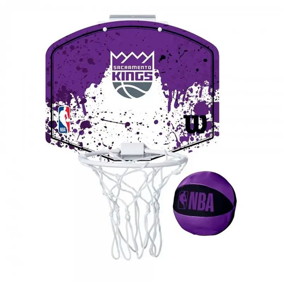 Basketball Basket Wilson NBA Team Mini Hoop Kings Black Basketball Basket Wilson NBA Team Mini Hoop Kings Black