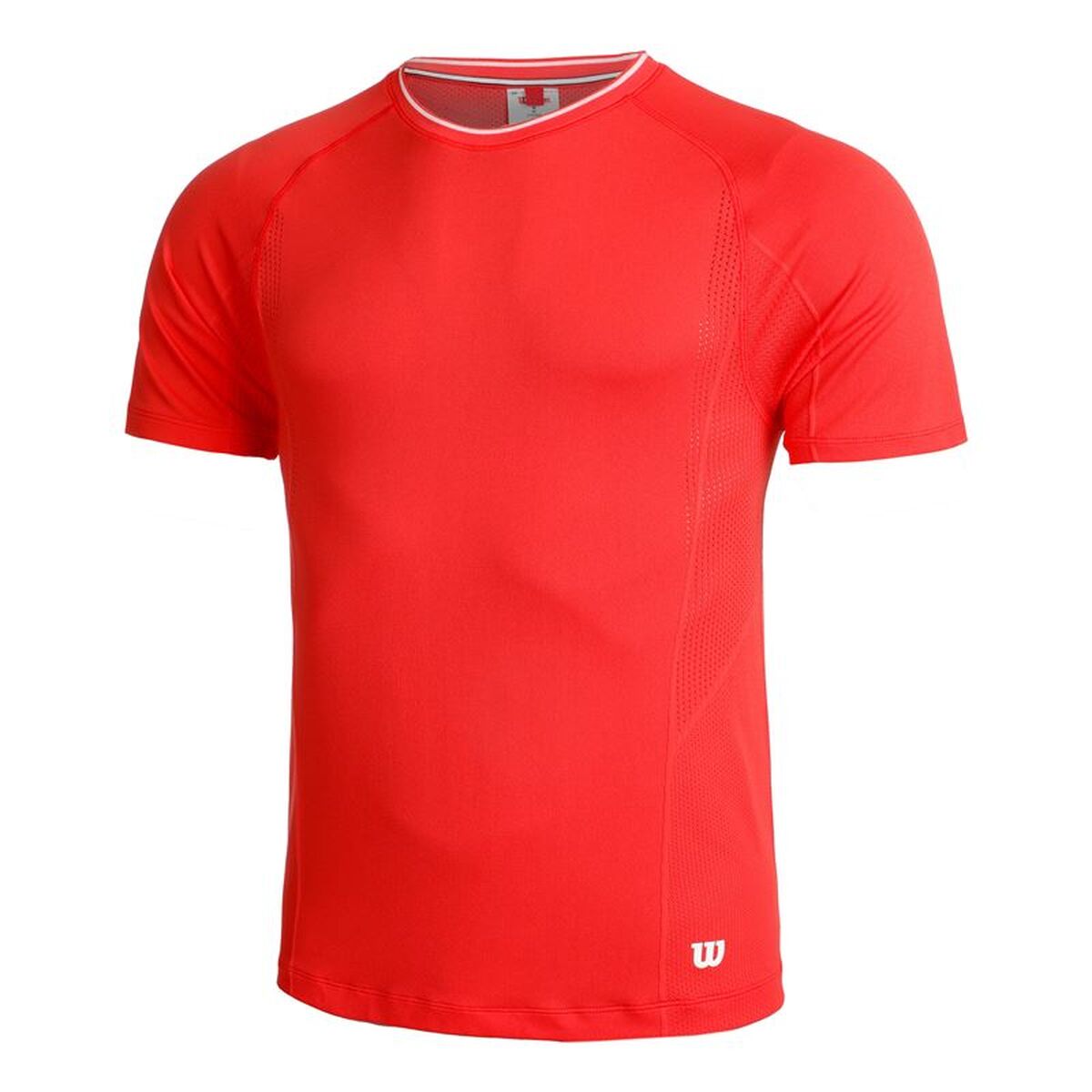 Men’s Short Sleeve T-Shirt Wilson Wilson Team Seamless Crew Red Padel Men’s Short Sleeve T-Shirt Wilson Wilson Team Seamless Crew Red Padel