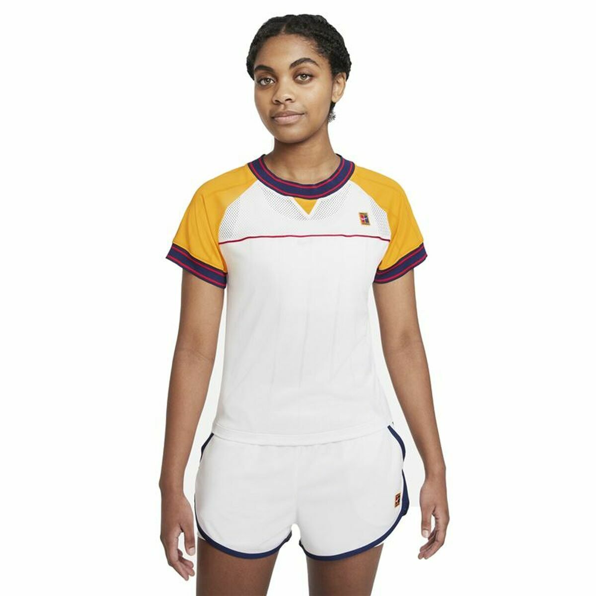 Women’s Short Sleeve T-Shirt Nike Court Dri-Fit Slam White Women’s Short Sleeve T-Shirt Nike Court Dri-Fit Slam White