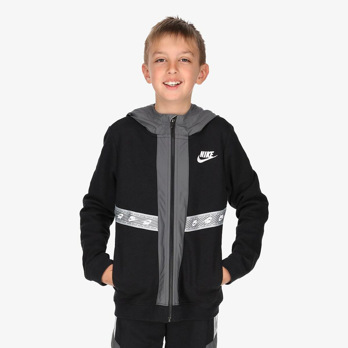 Children’s Sports Jacket Nike Black Cotton