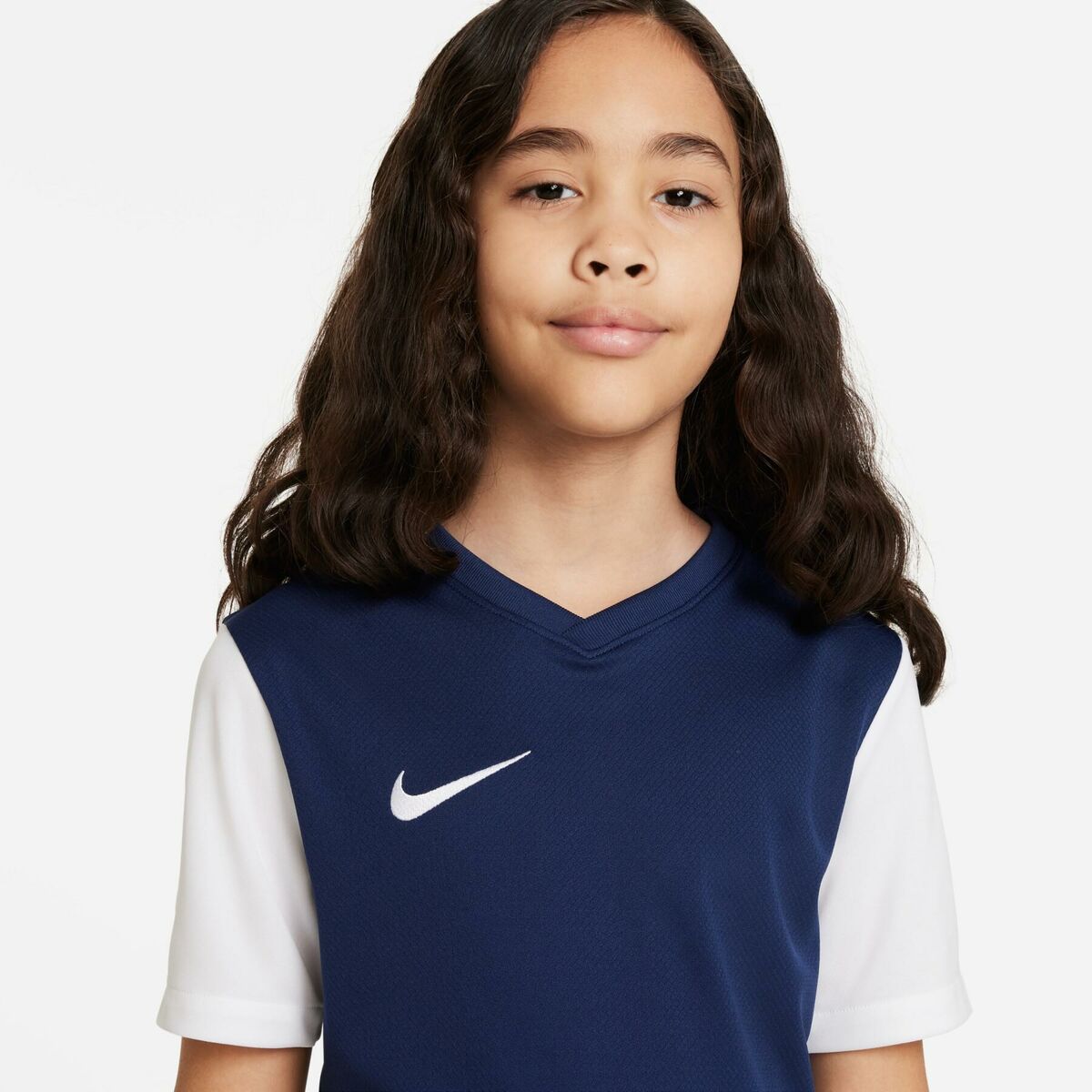 Child’s Short Sleeve T-Shirt Nike TIEMPO PREMIER 2 TEE DH8389 410 Navy Blue