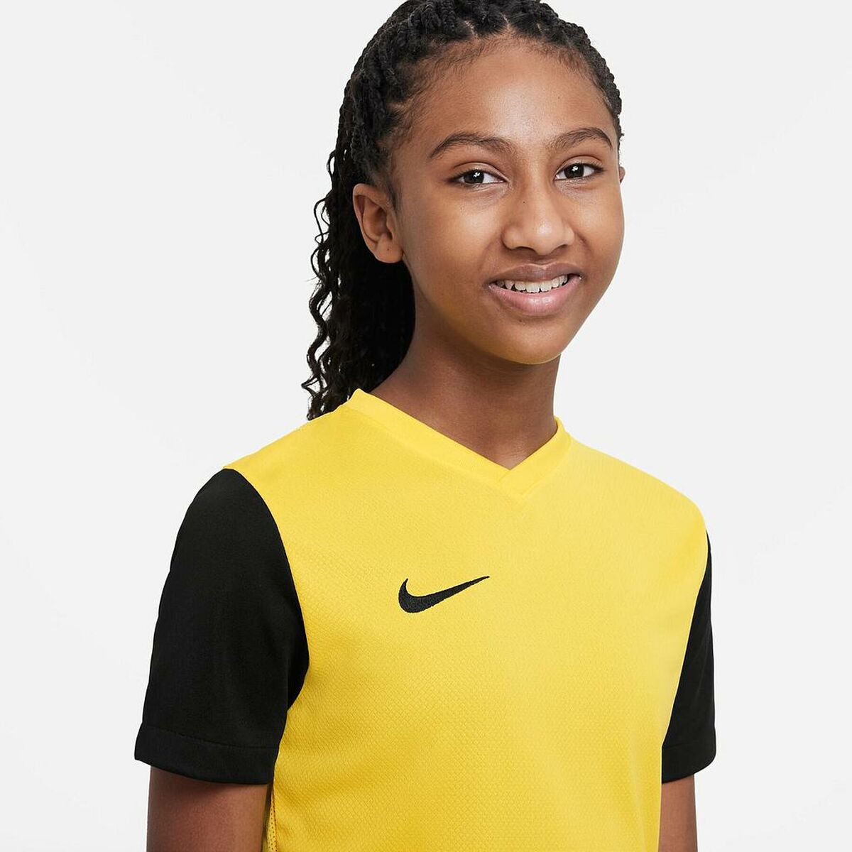 Child’s Short Sleeve T-Shirt Nike TIEMPO PREMIER 2 TEE DH8389 719 Yellow