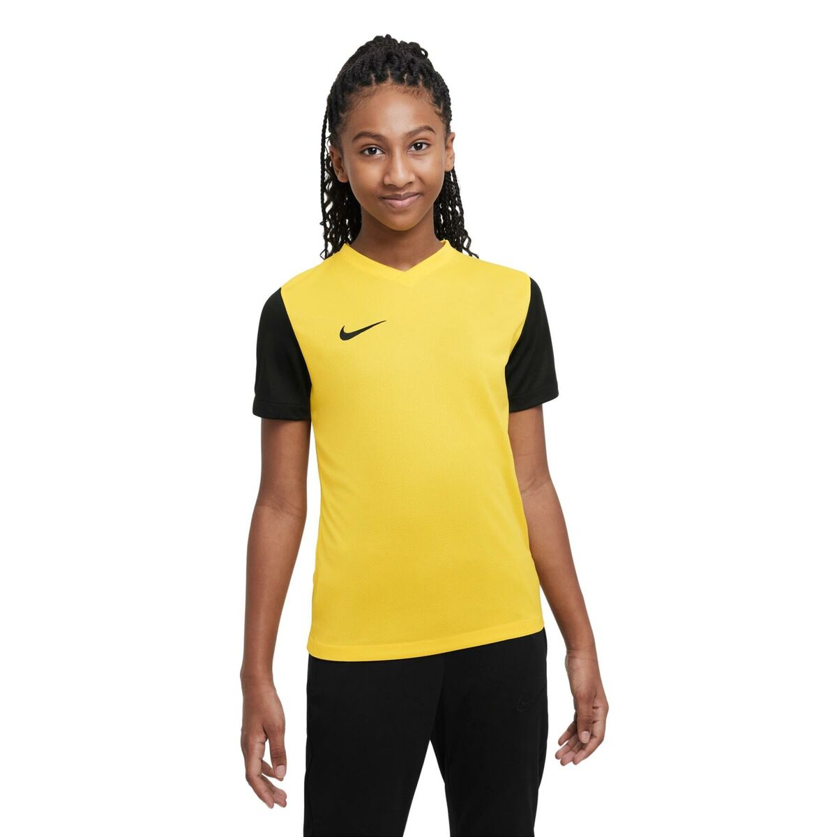 Child’s Short Sleeve T-Shirt Nike TIEMPO PREMIER 2 TEE DH8389 719 Yellow