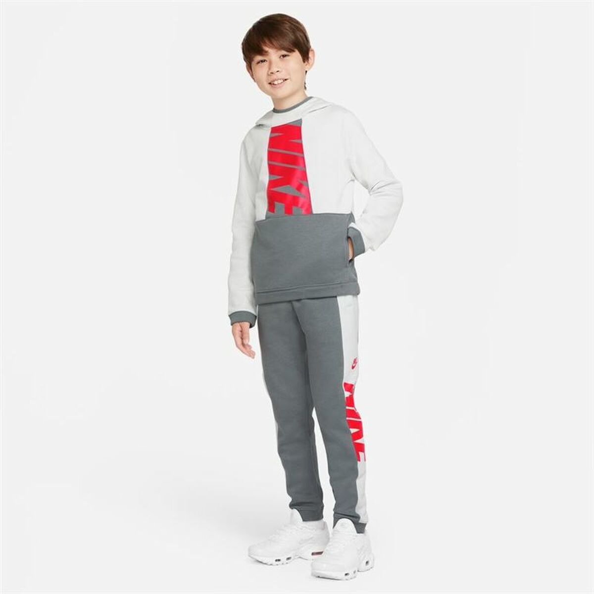 Children’s Tracksuit Bottoms Nike Sportswear  White Dark grey