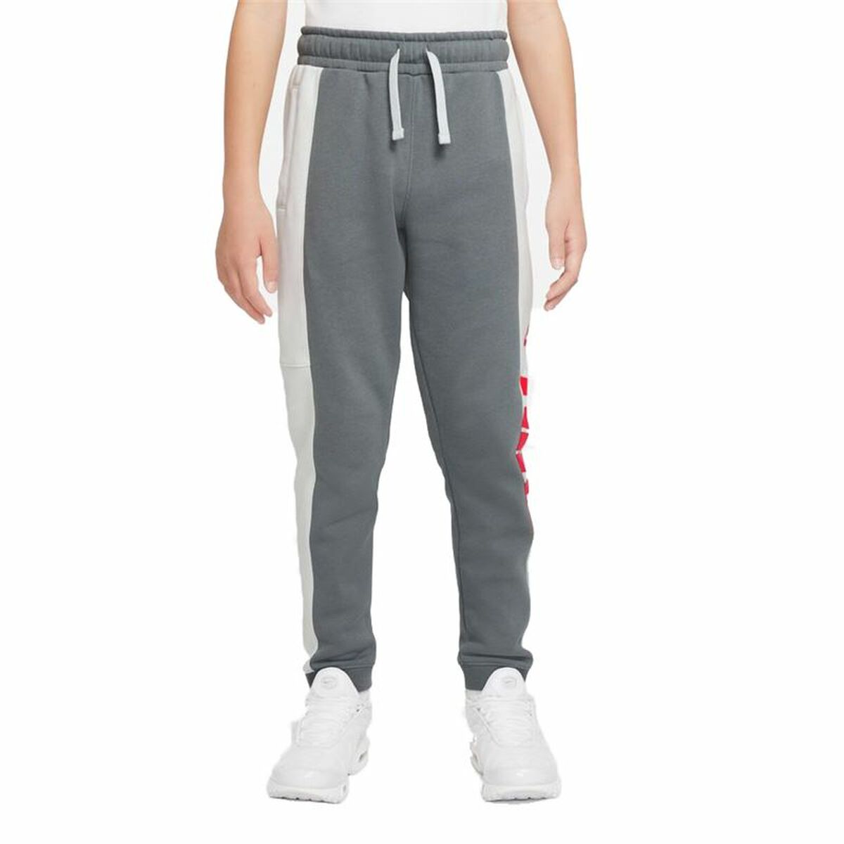 Children’s Tracksuit Bottoms Nike Sportswear White Dark grey Children’s Tracksuit Bottoms Nike Sportswear White Dark grey