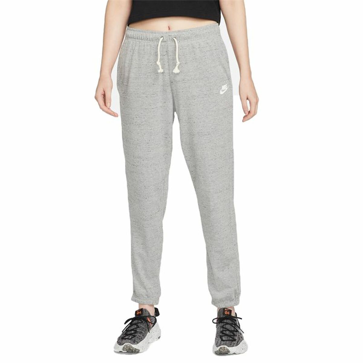 Long Sports Trousers Nike Sportswear Gym Vintage Grey Lady Long Sports Trousers Nike Sportswear Gym Vintage Grey Lady