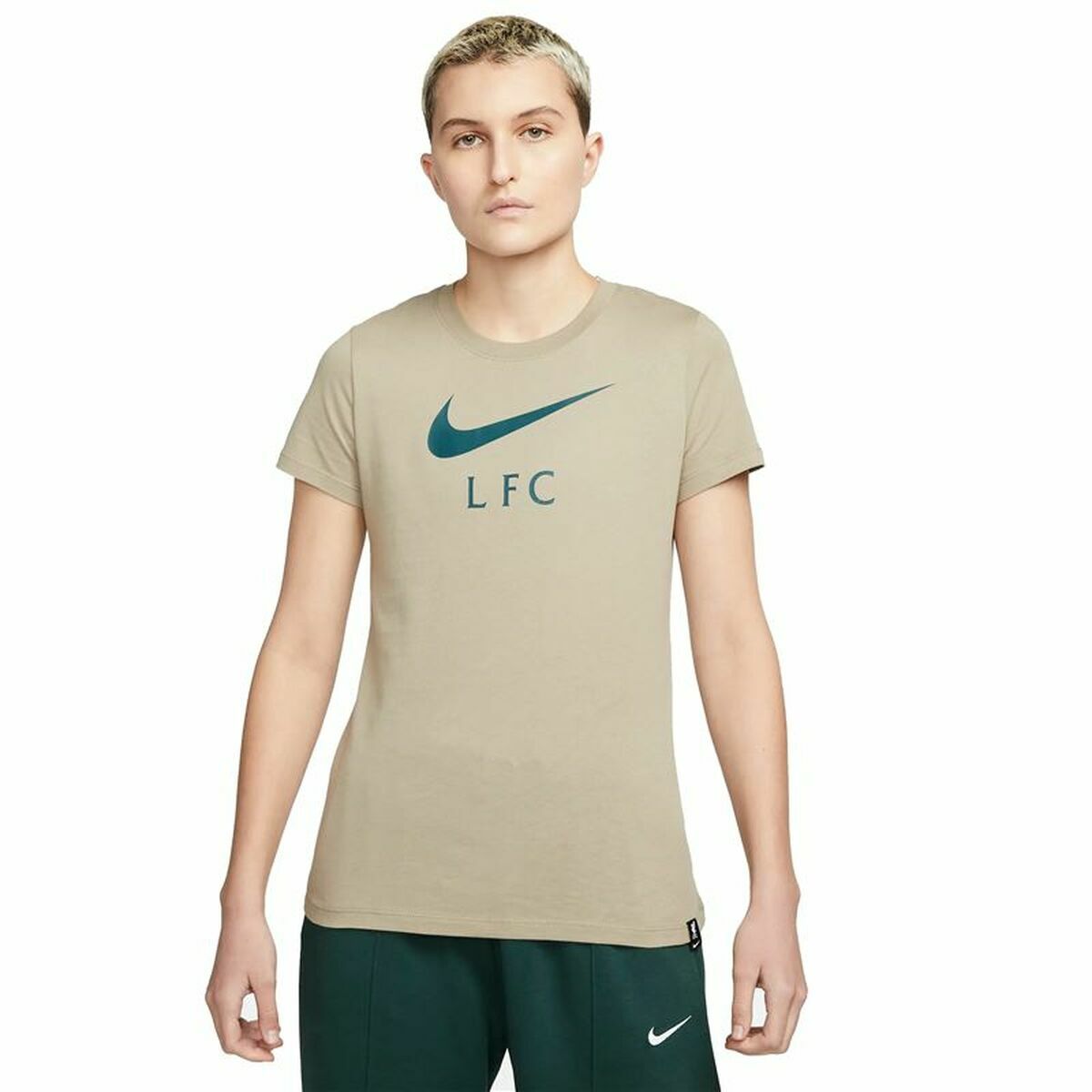 Women’s Short Sleeve T-Shirt Nike Liverpool FC Brown Women’s Short Sleeve T-Shirt Nike Liverpool FC Brown