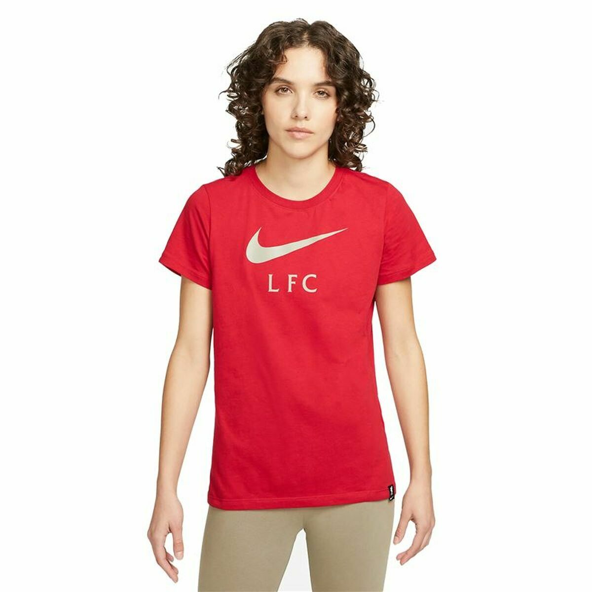 Womenâs Short Sleeve T-Shirt Nike Liverpool FC Red Womenâs Short Sleeve T-Shirt Nike Liverpool FC Red