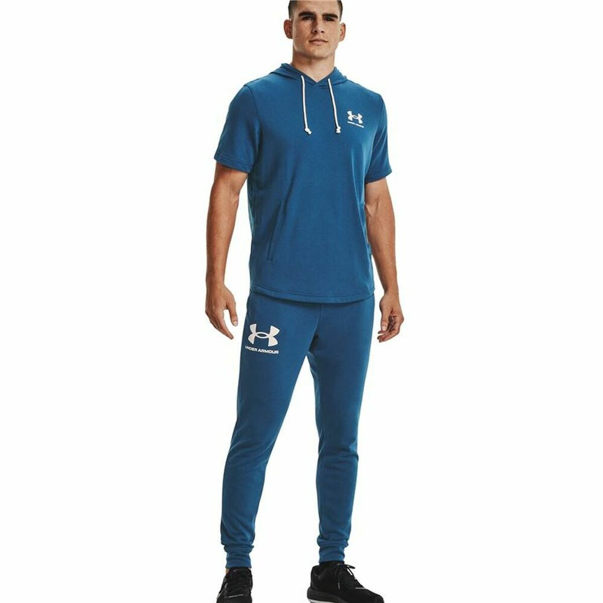 Adult Trousers Under Armour Rival Terry Blue Men Adult Trousers Under Armour Rival Terry Blue Men