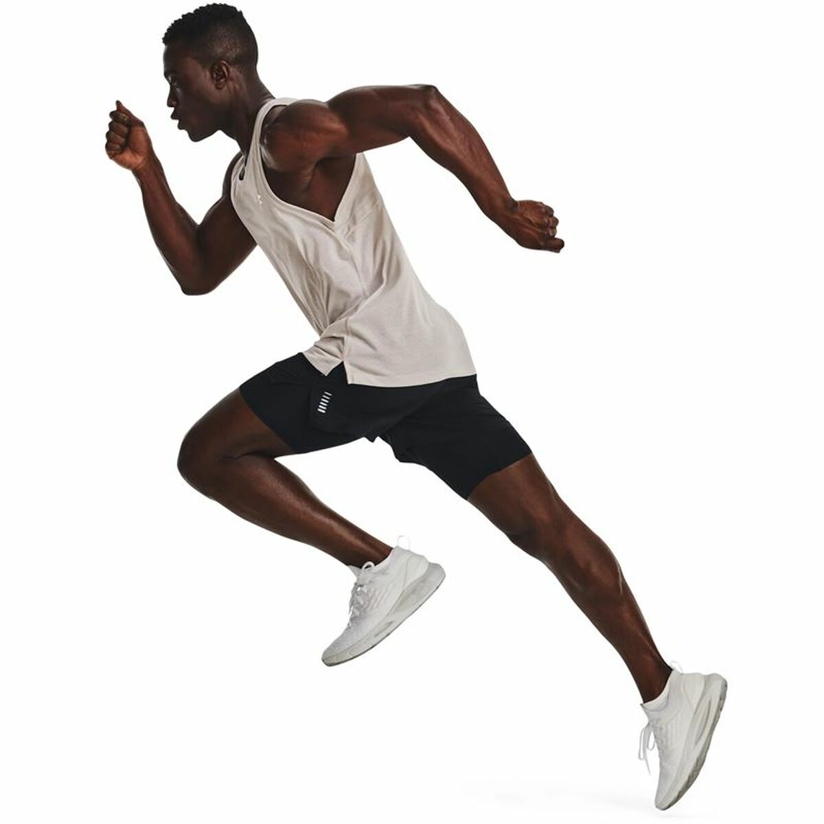 Men’s Sleeveless T-shirt Under Armour Streaker Grey