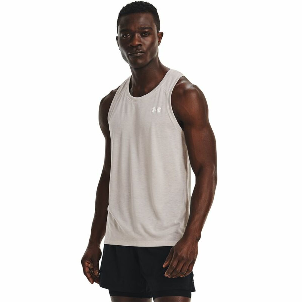 Men’s Sleeveless T-shirt Under Armour Streaker Grey