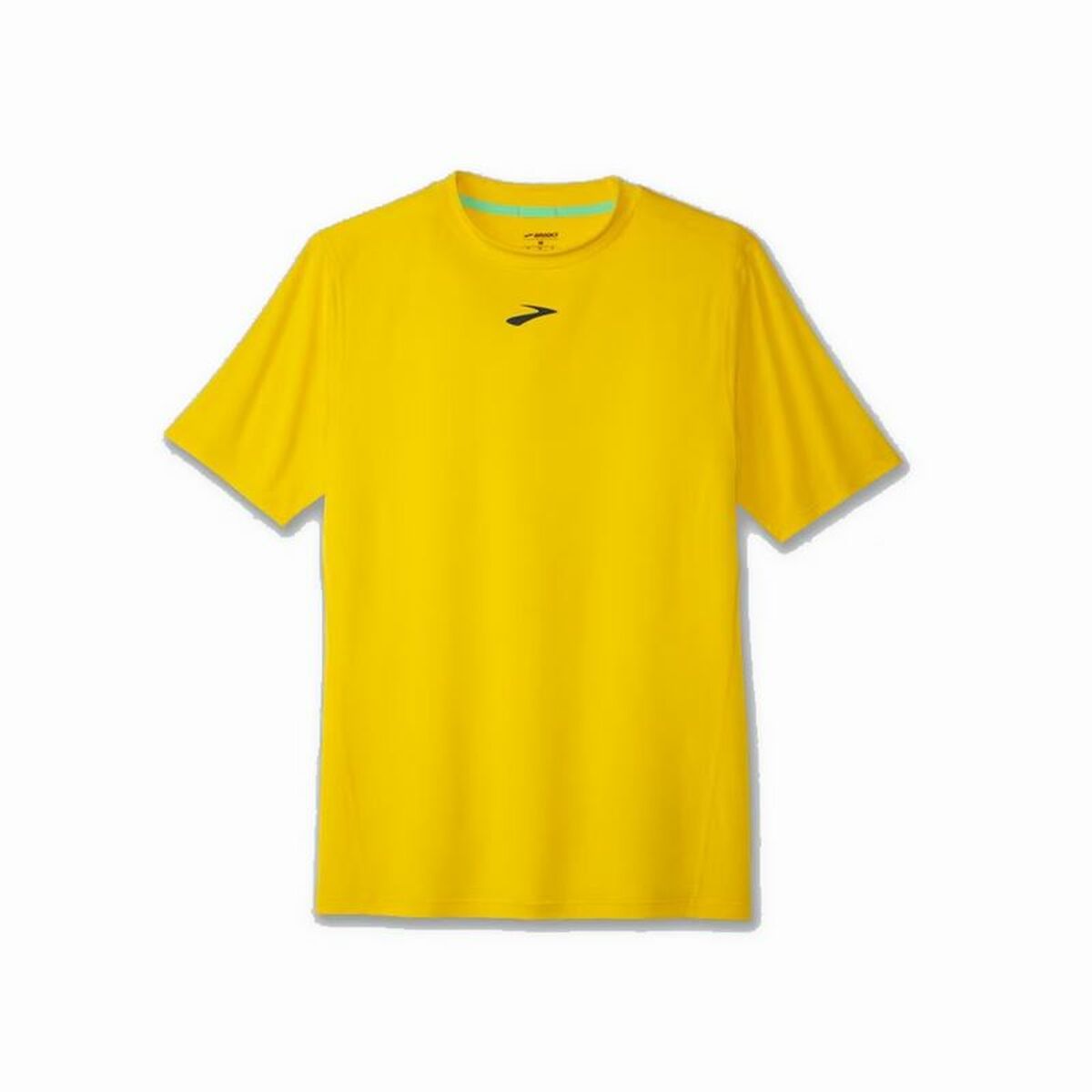Menâs Short Sleeve T-Shirt Brooks High Point Yellow Menâs Short Sleeve T-Shirt Brooks High Point Yellow