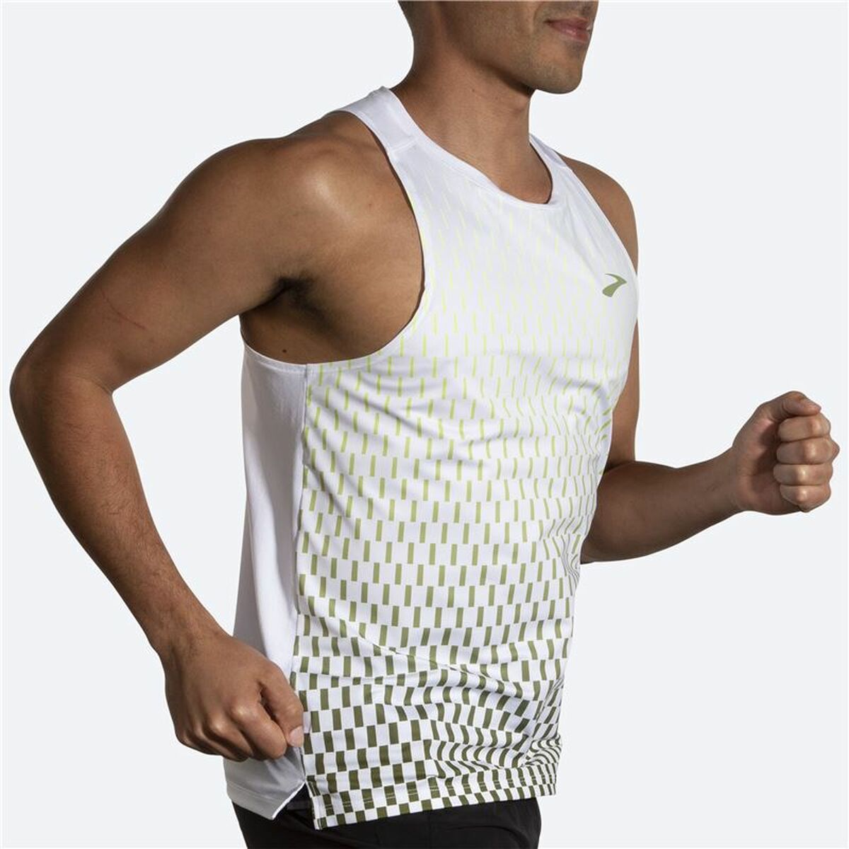 Men’s Sleeveless T-shirt Brooks Atmosphere White