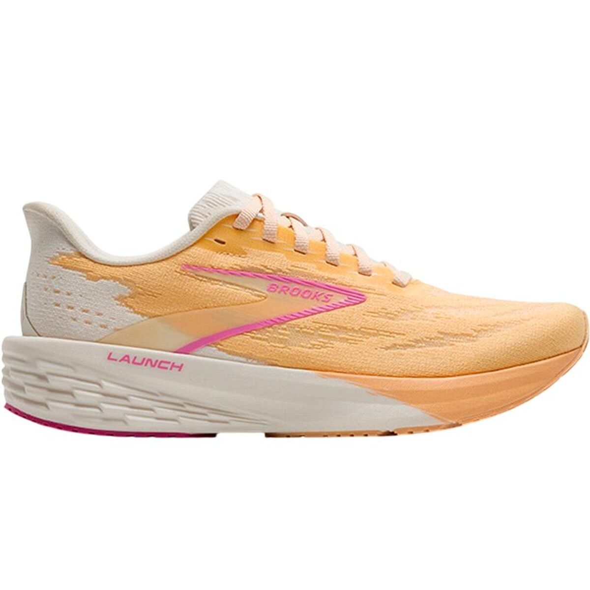 Running Shoes for Adults Brooks Launch 11 Beige Orange Running Shoes for Adults Brooks Launch 11 Beige Orange