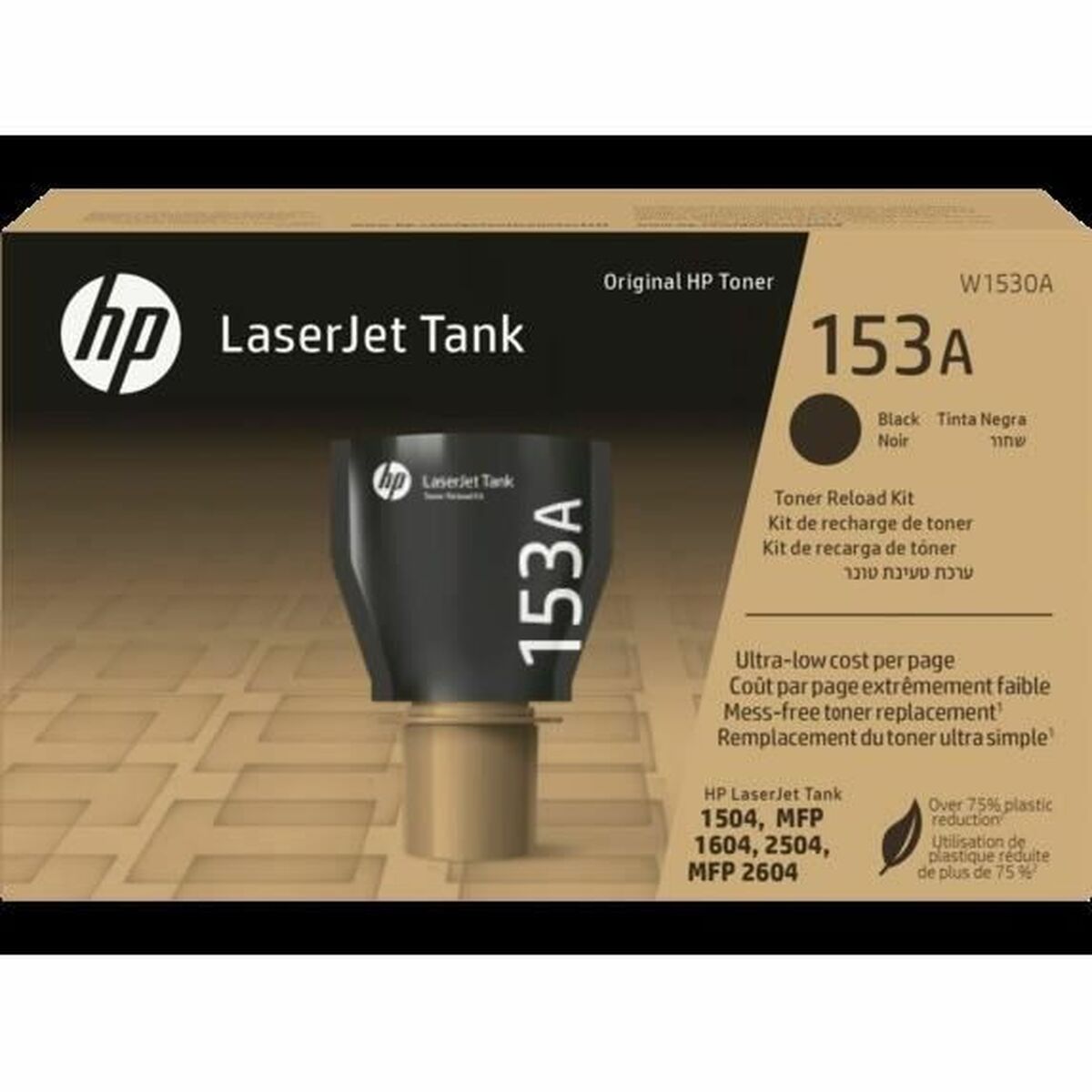 Toner HP Kit de recarga de tner Original HP 153A LaserJet Tank negro Black Toner HP Kit de recarga de tner Original HP 153A LaserJet Tank negro Black