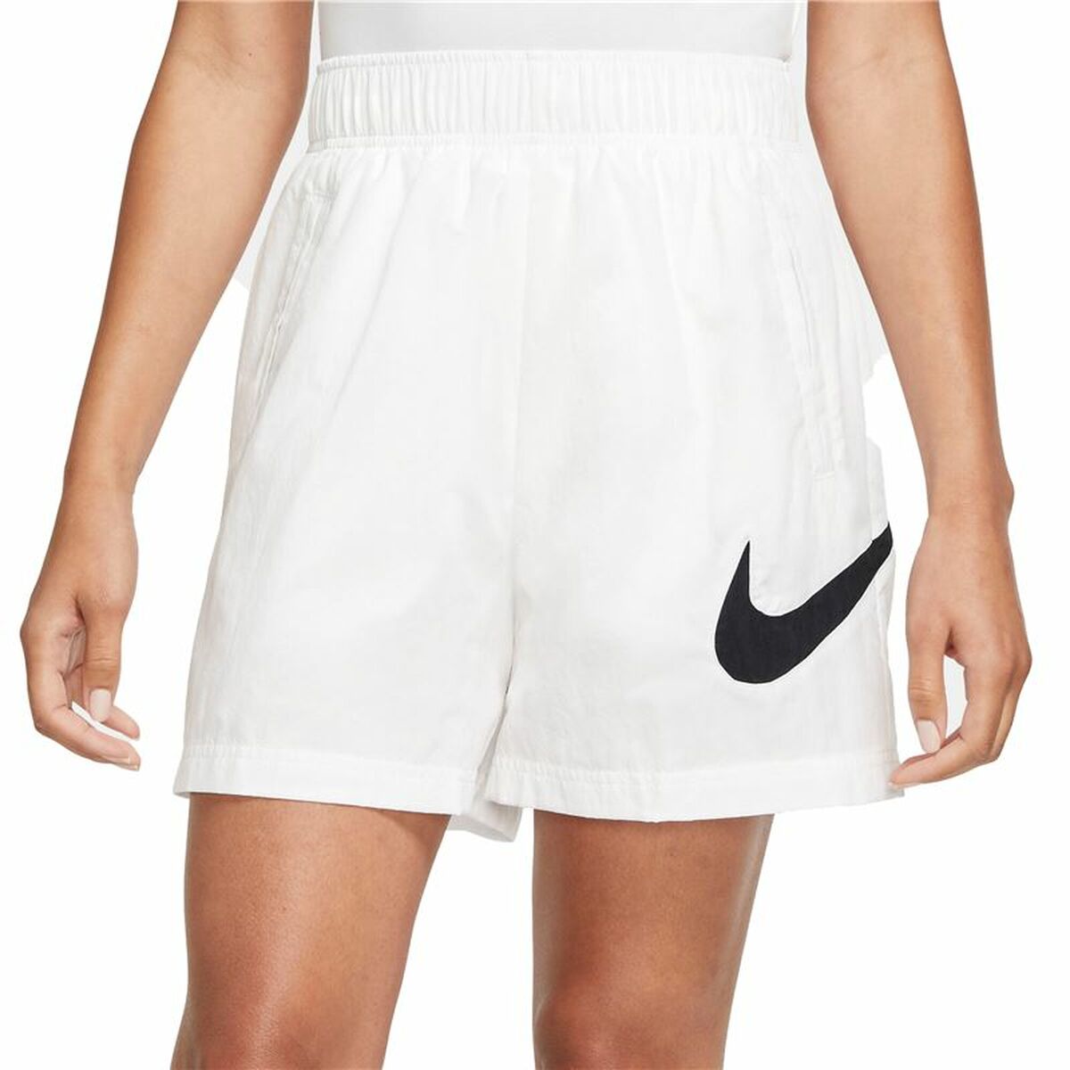 Sports Shorts for Women Nike Sportswear Essential White Sports Shorts for Women Nike Sportswear Essential White
