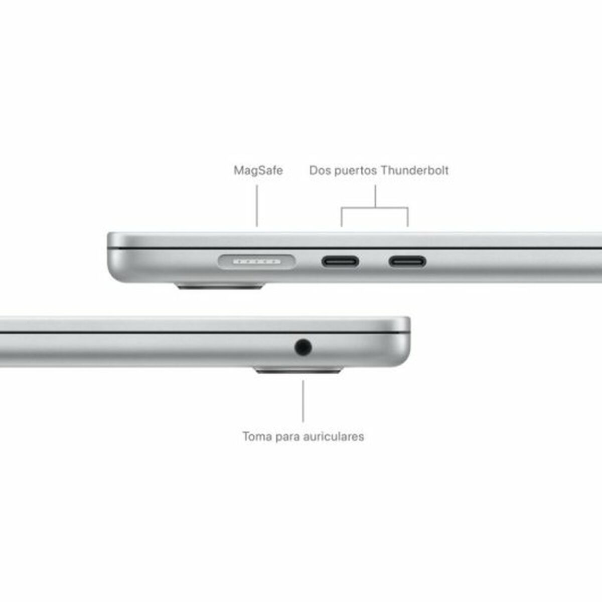 Laptop Apple MRYP3Y/A 15,3″ M3 8 GB RAM 256 GB SSD