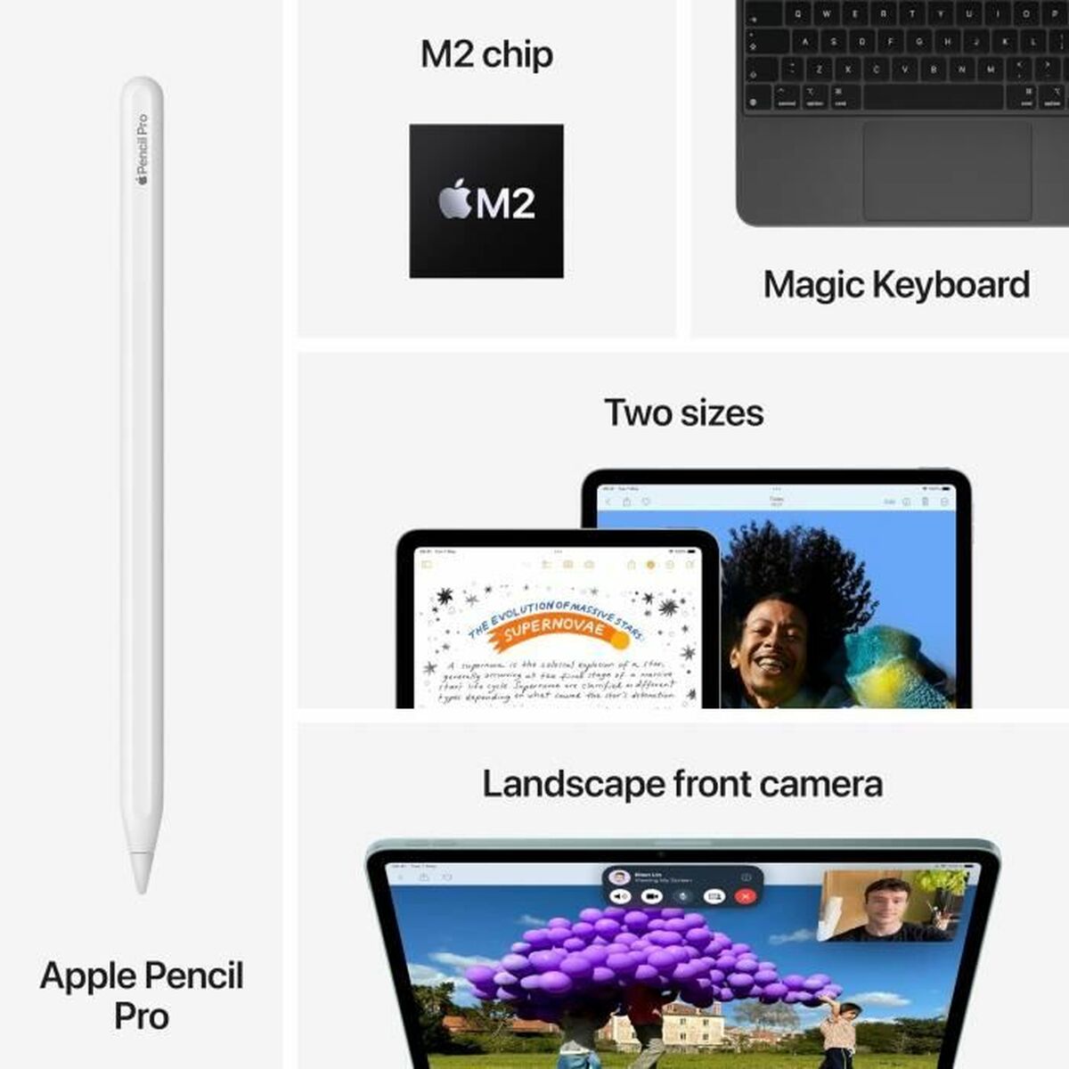 Tablet Apple iPad Air 2024 11″ M2 8 GB RAM 128 GB Grey