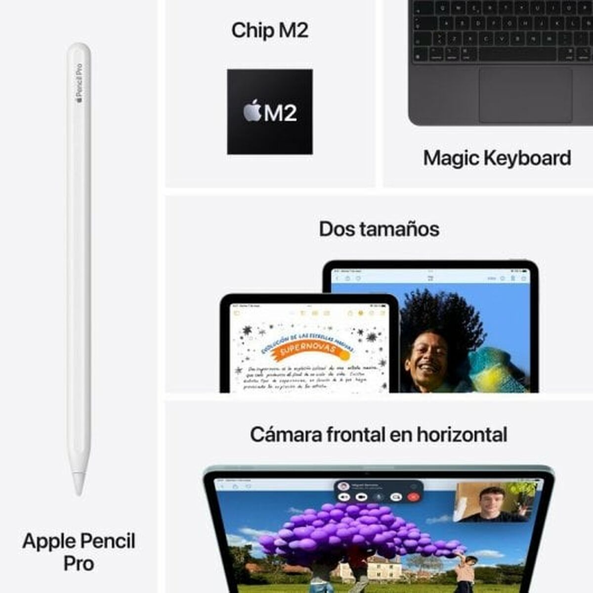 Tablet Apple iPad Air 2024 13″ M2 8 GB RAM 128 GB Purple