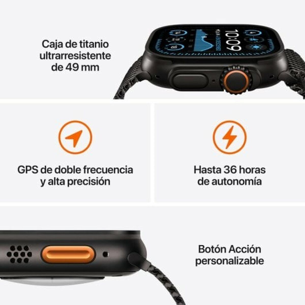 Smartwatch Apple MX4P3TY/A Black 1,9″ 49 mm