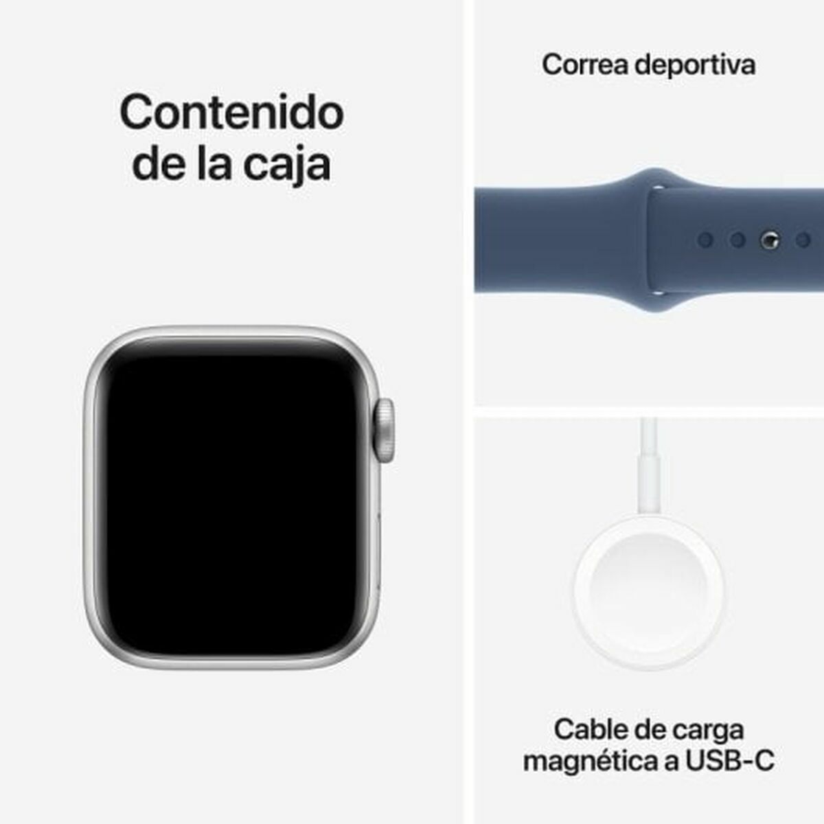 Men’s Watch Apple MXGF3QL/A Blue Silver