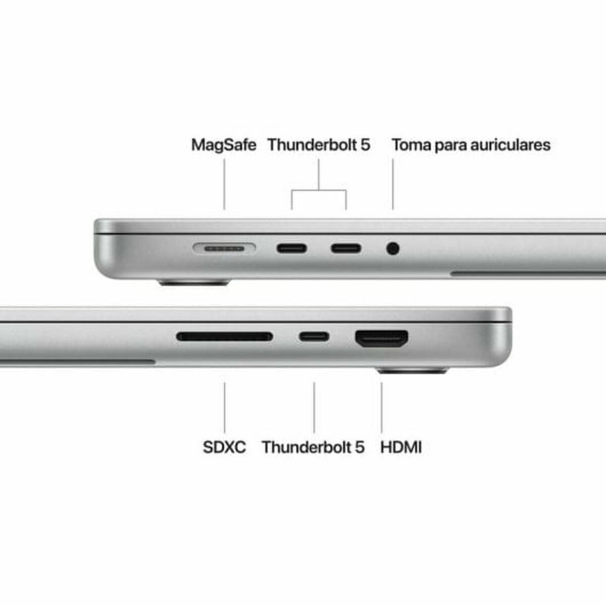 Laptop Apple MX2V3Y/A 16,2″ M2 36 GB RAM 1 TB SSD Spanish Qwerty