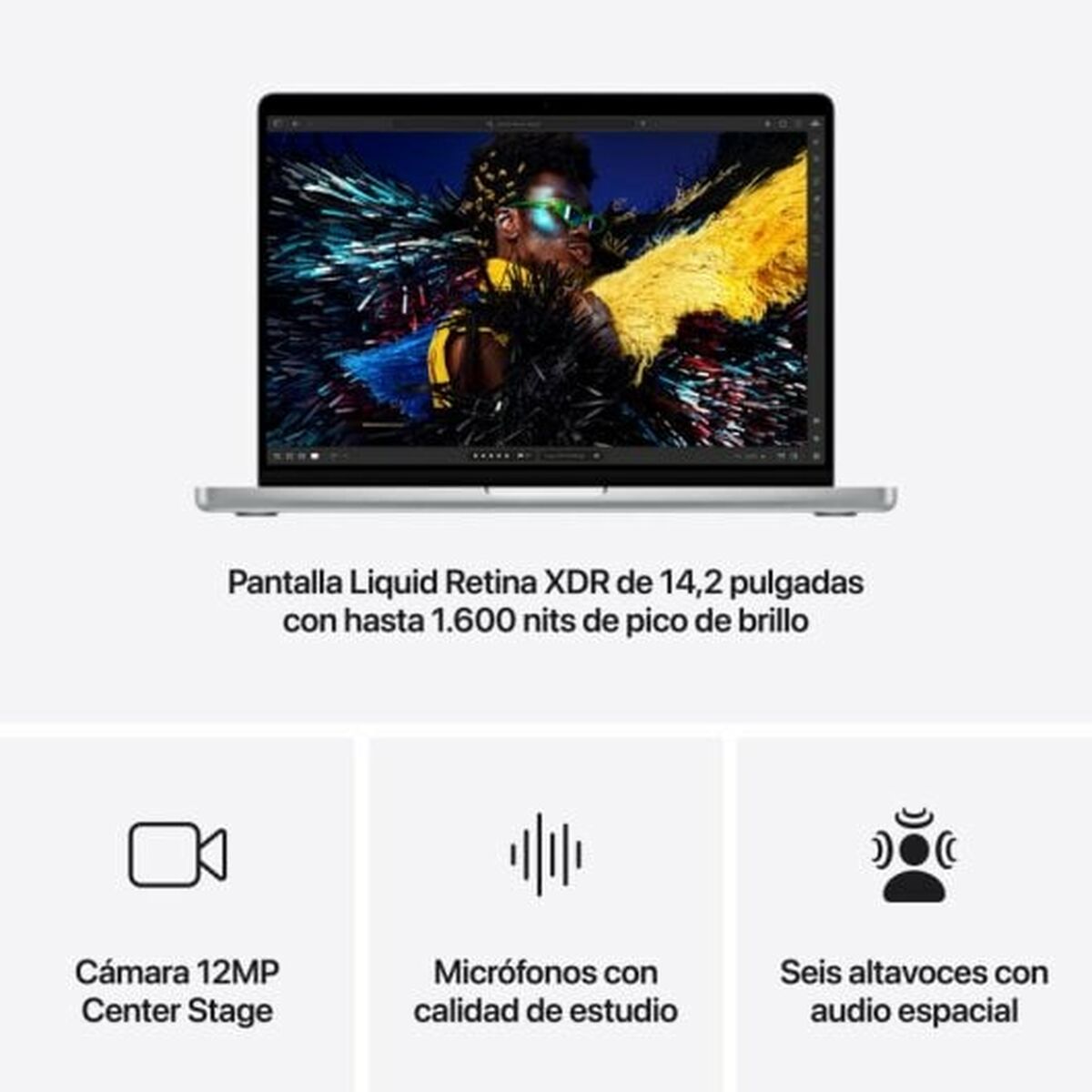 Laptop Apple MX2G3Y/A 14″ 1 TB SSD