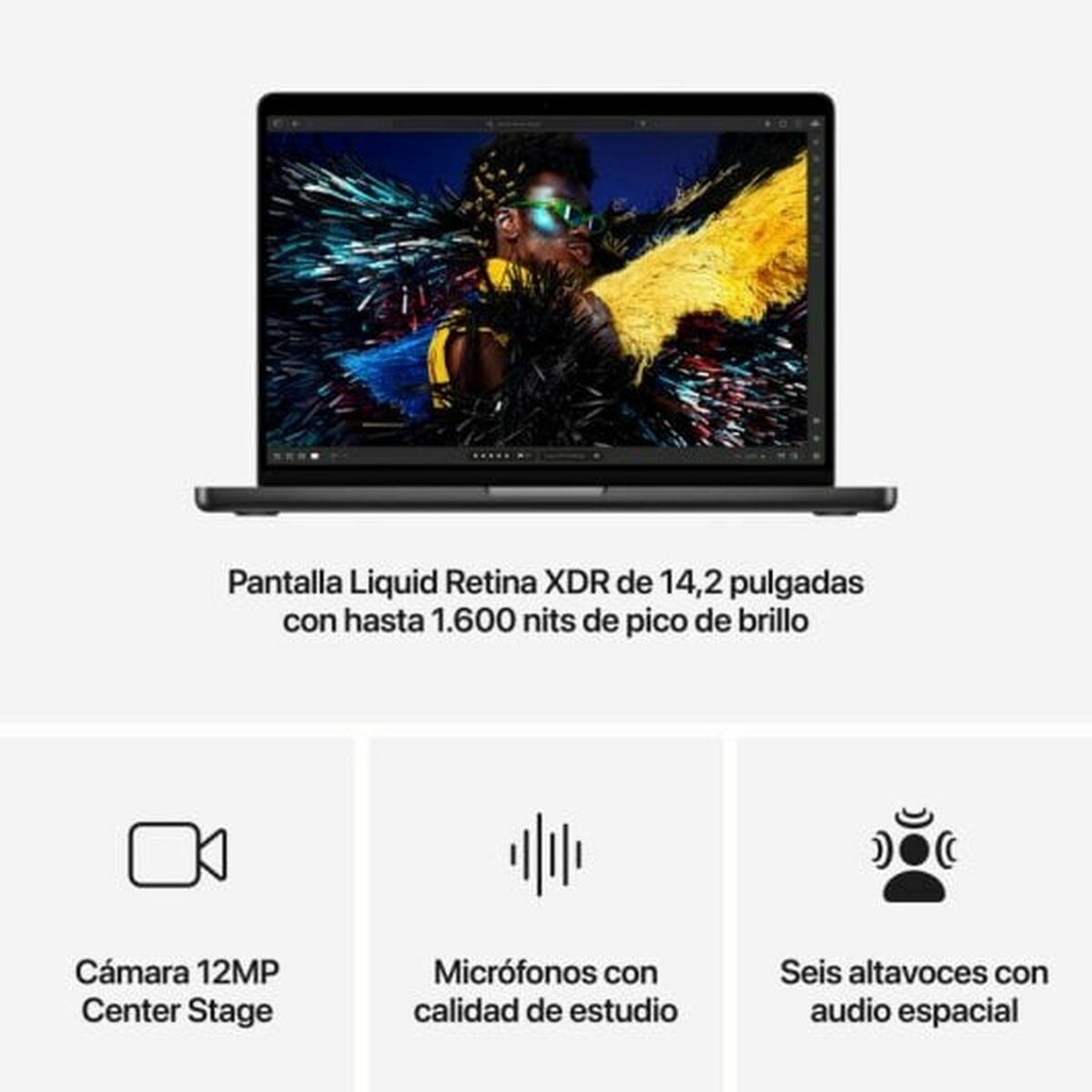 Laptop Apple MX2J3Y/A 14,2″ M2 24 GB RAM 1 TB SSD