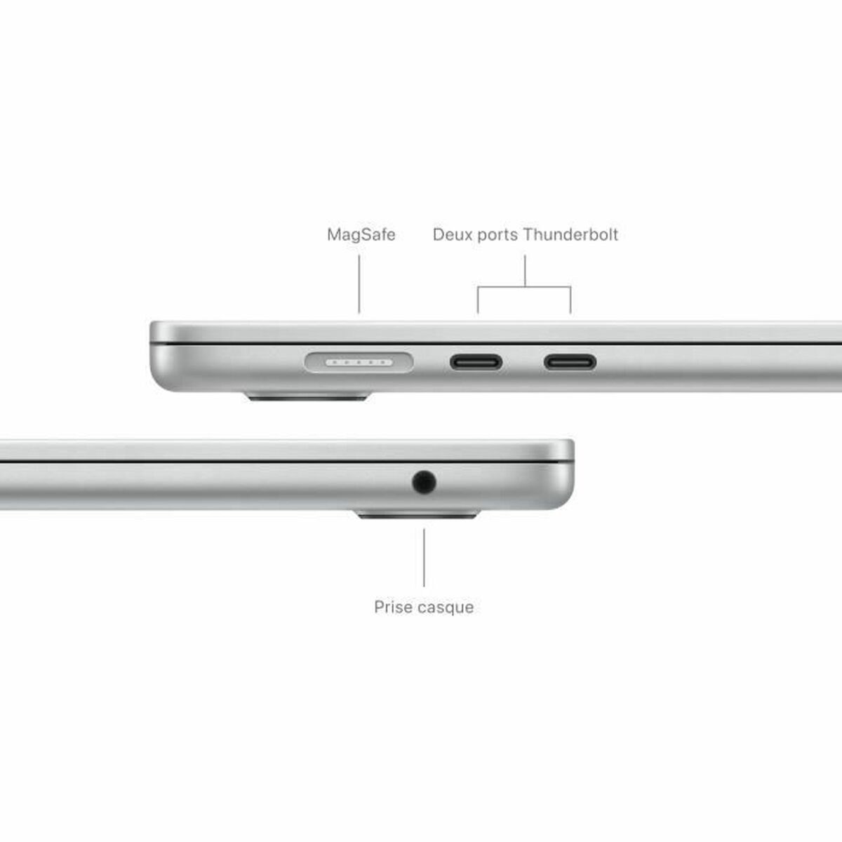 Laptop Apple MacBook Air 16 GB RAM Azerty French 15,3″ M3 256 GB SSD