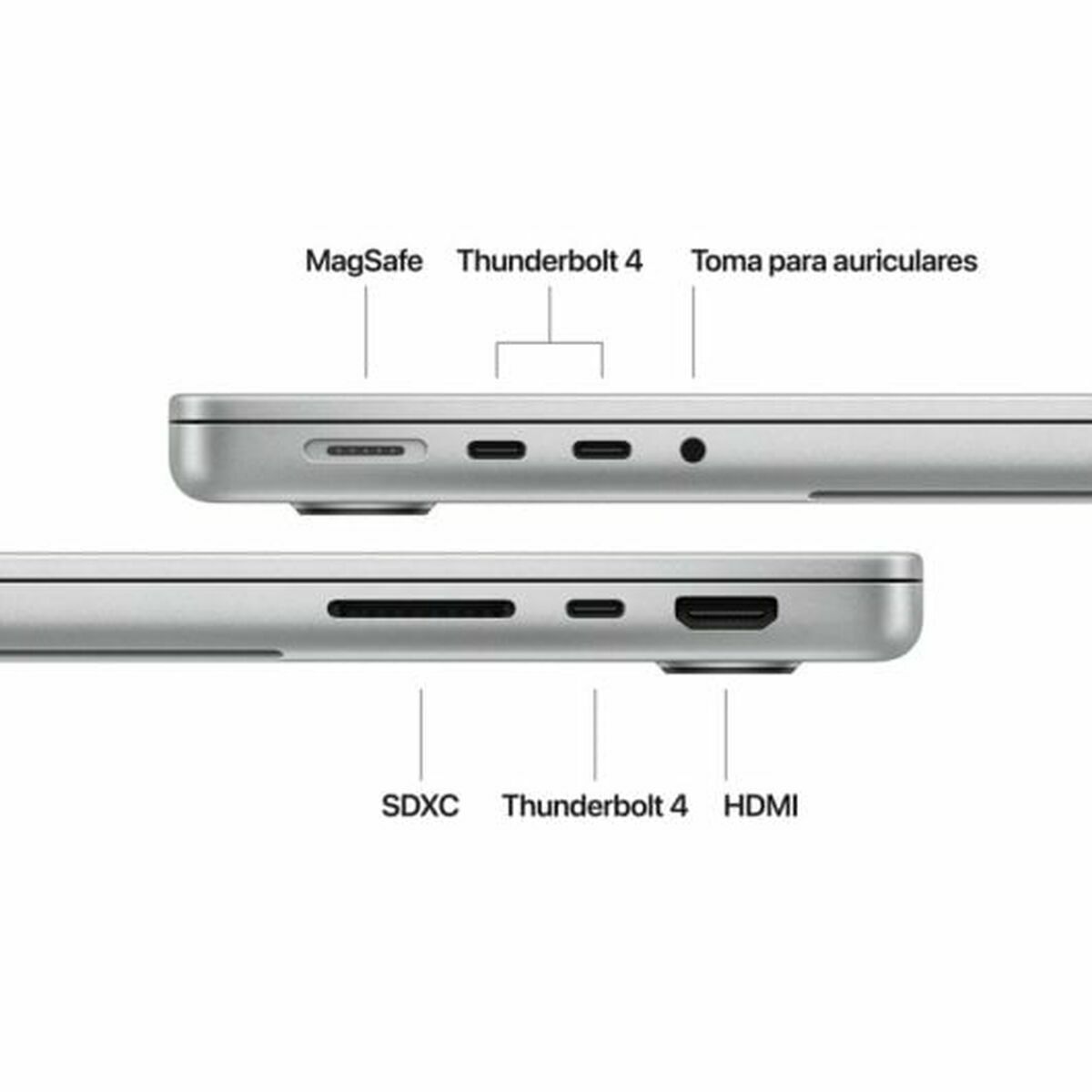 Laptop Apple MCX14Y/A 14,2″ M2 M4 24 GB RAM 1 TB SSD Spanish Qwerty