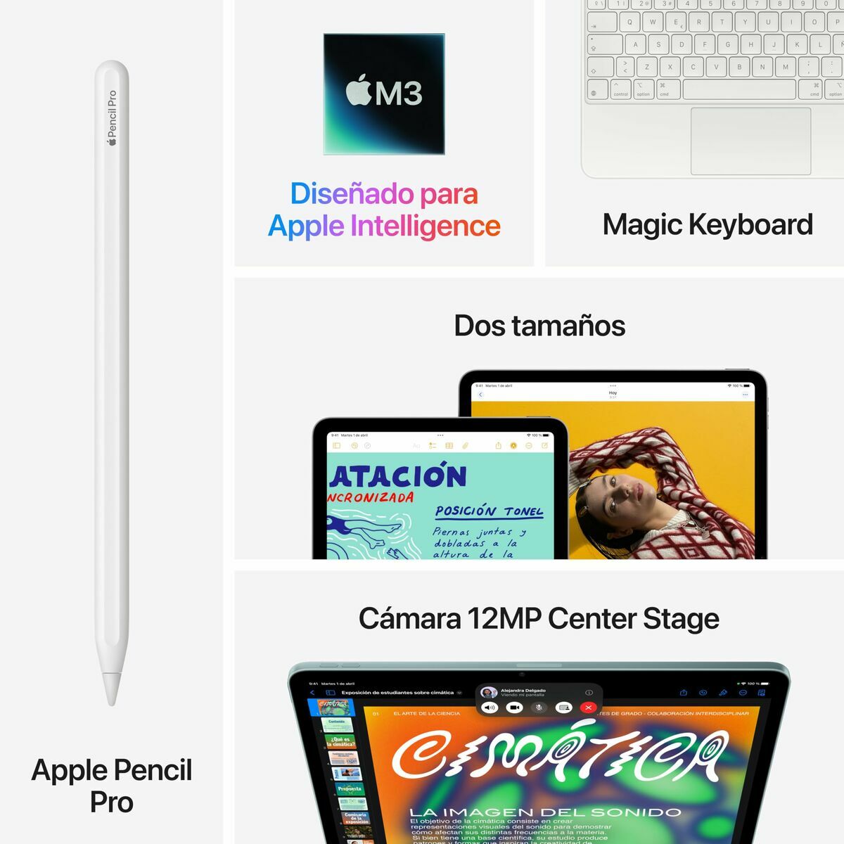 Tablet Apple MCNH4TY/A 13″ 8 GB RAM 128 GB Grey M3