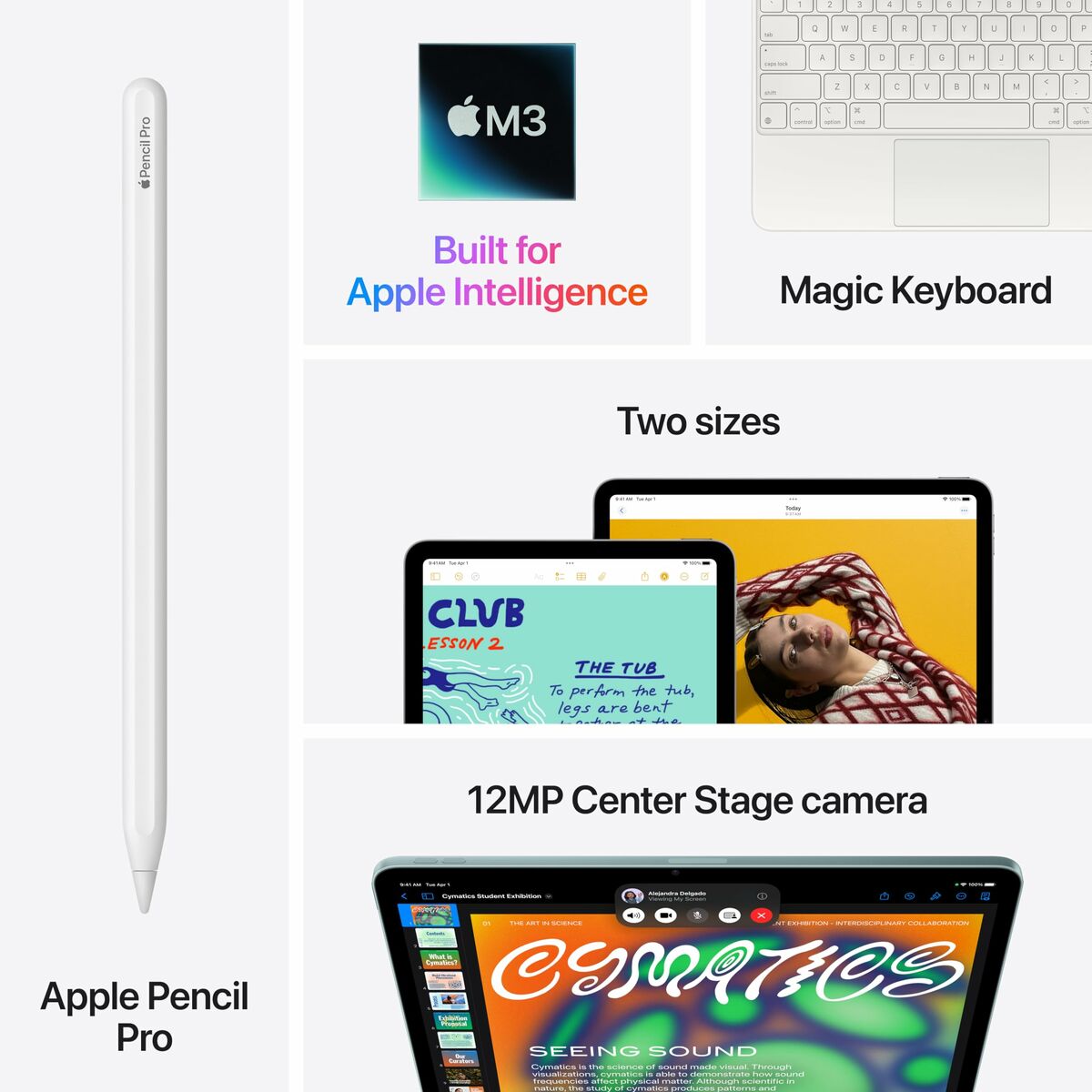 Tablet Apple iPad Air WiFi 11″ 8 GB RAM 512 GB Blue Grey M3