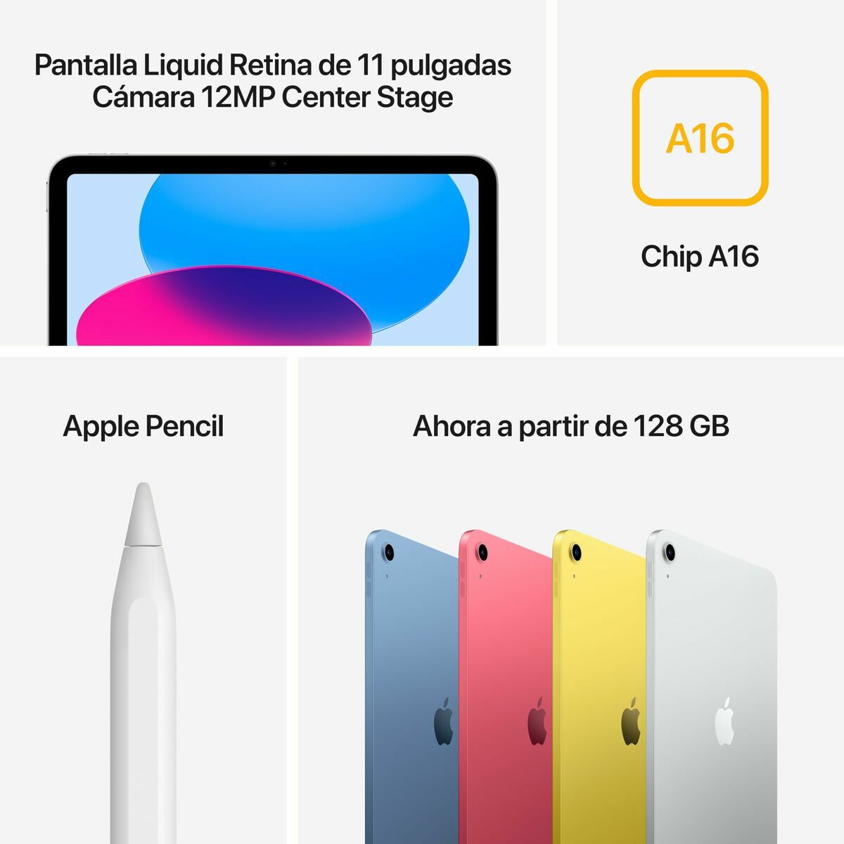 Tablet Apple iPad 11″ 128 GB Silver
