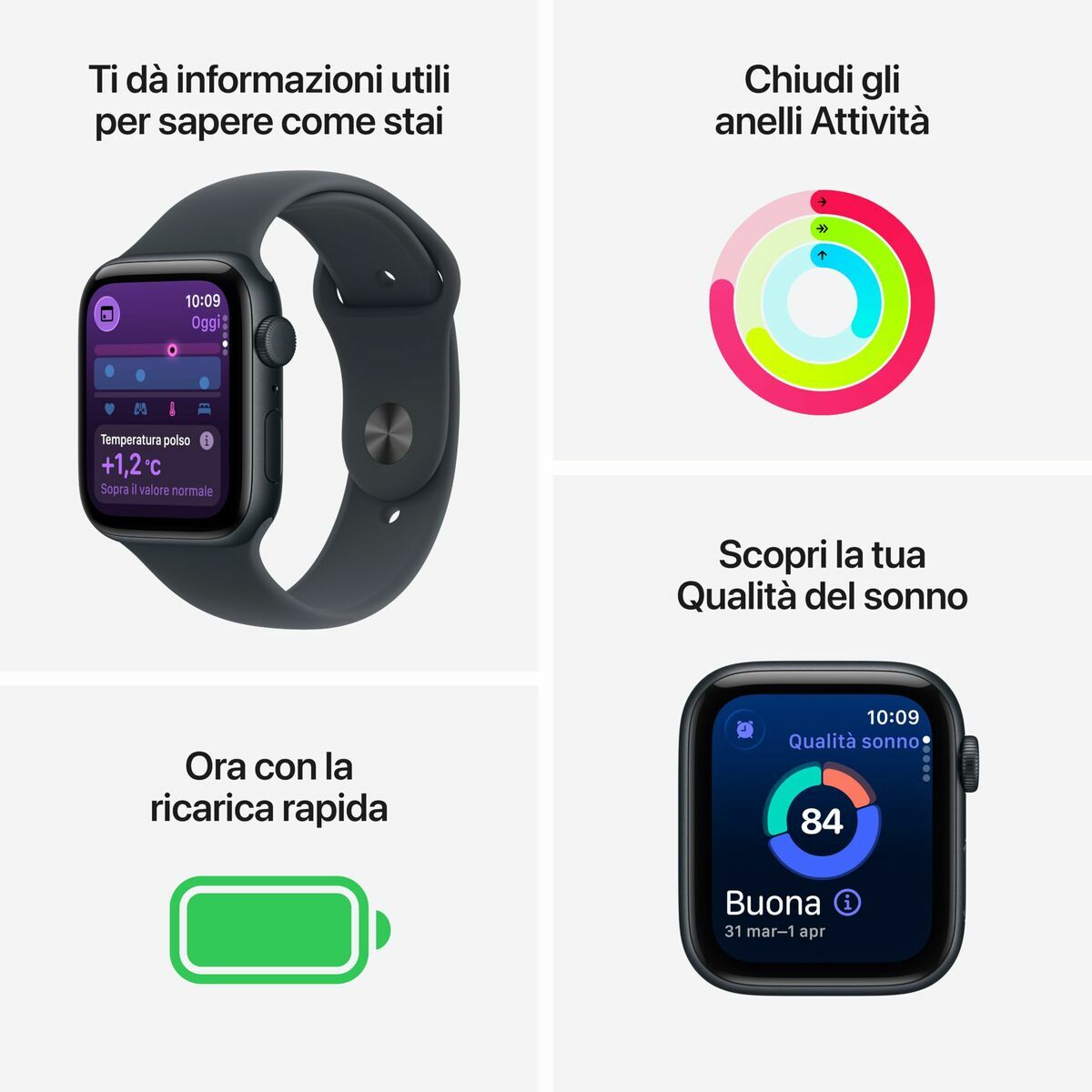 Smartwatch Apple MEHJ4QL/A White  44 mm