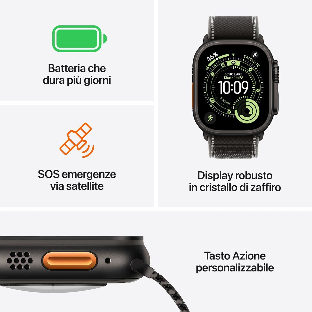 Smartwatch Apple MF1T4QL/A Titanium 49 mm