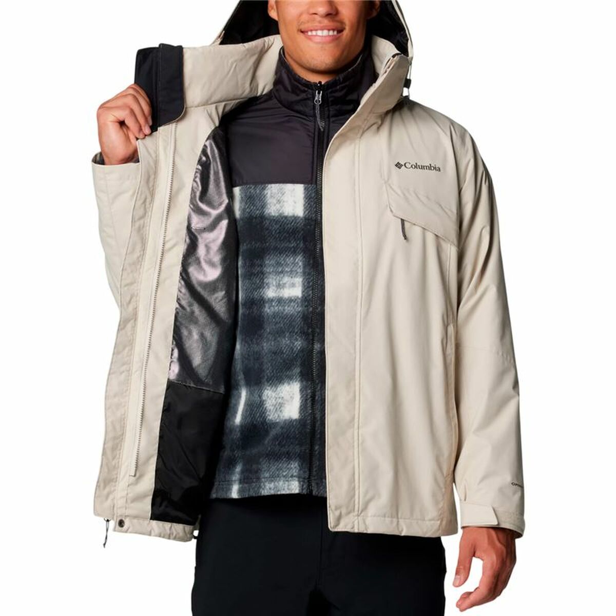 Men’s Sports Jacket Columbia Bugaboo III Fleece Beige
