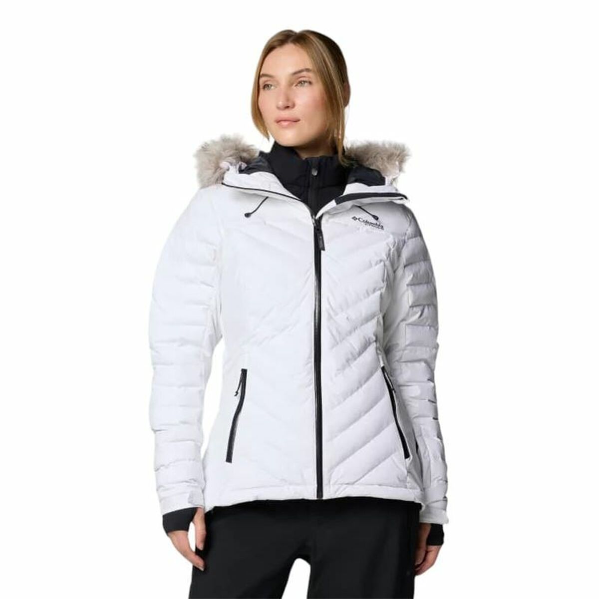 Women’s Sports Jacket Columbia Bird Mountain III White